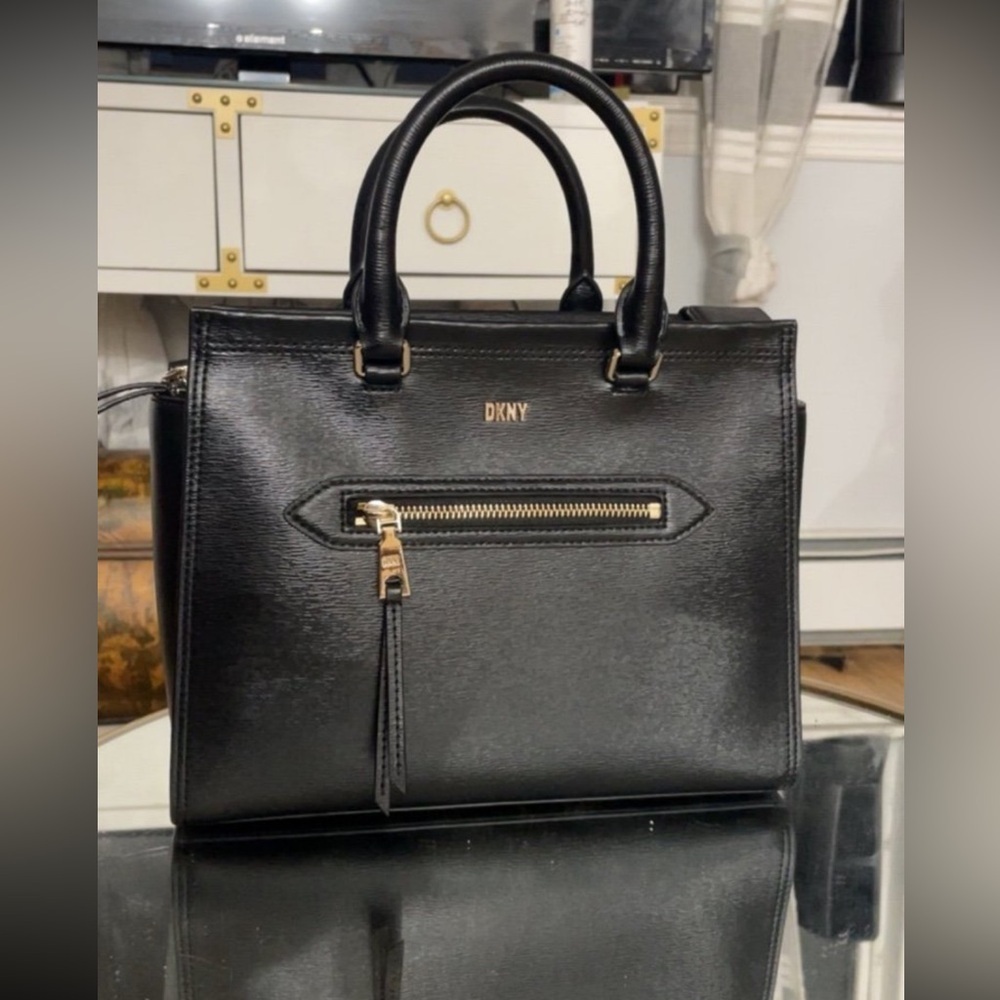 DKNY Chelsea web strap satchel